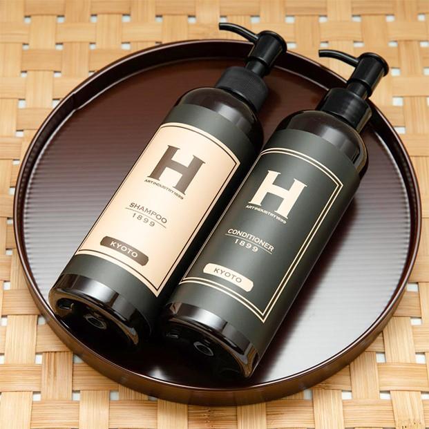 【ふるさと納税】【SHAMPOO 1899 KYOTO】ヘアケア2本セット〈各250ml〉 | 京都府 京都市 京都 シャンプー コンディショナー セット ヘアケア ヘアー ギフト お土産 ご家庭用 ご自宅用 ひさだアートインダストリー