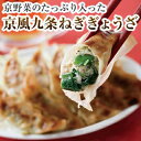 【ふるさと納税】【京都どんぐり】京野菜の入った京風ぎょうざ 九条ねぎぎょうざ | 餃子 180g×6パック 京野菜 九条ねぎ 中華 逸品 人気 おすすめ お取り...
