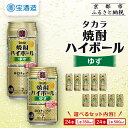 【ふるさと納税】【宝酒造】タカラ「焼酎ハイボール」<ゆず>350ml・500ml [ タカラ 京都 お酒 焼酎ハイボール 焼酎 ハイボール 柚子 ゆず 人気 お...