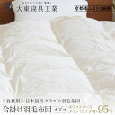 【ふるさと納税】【大東寝具】~快眠のための最高級羽毛布団~ ≪春秋用≫オリジナルプレミアム 合掛け羽毛布団 オズゴ ポーランド産 ホワイトグースダウン95% (コウダ種) | 寝具 老舗 布団 人気 おすすめ 快眠 寝ごこち 睡眠 健康 羽毛 ダウン お取り寄せ 通販 送料無料