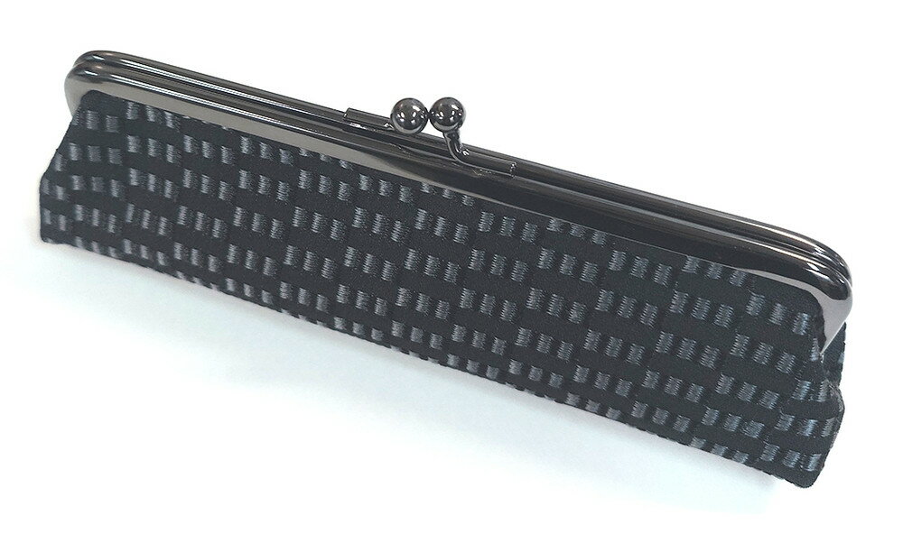 [西陣活性化を応援!]西陣織ペンケース(黒金糸) | 京都市 京都 西陣織 ペンケース 眼鏡ケース 眼鏡入れ 筆箱 ポーチ 小物入れ ギフト 贈答 お祝い 内祝 内祝い お祝い返し 誕生日 ギフト プレゼント