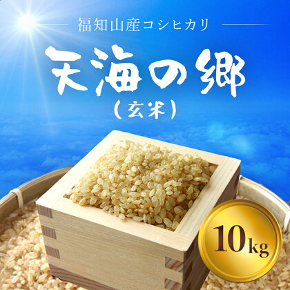 福知山産コシヒカリ『天海の郷』天空に広がる天海の郷　10kg（玄米）ふるさと納税 こめ コメ 米 コシヒカリ こしひかり 玄米 おいしい 美味しい 美容 健康 天空 雲海 天海の郷 京都府 福知山市 FCCM014