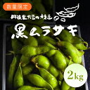 【ふるさと納税】 【先行予約】丹波黒大豆の枝豆「黒ムラサキ」2kg ふるさと納税 京野菜 野菜 京都府 福知山市 FCCM005