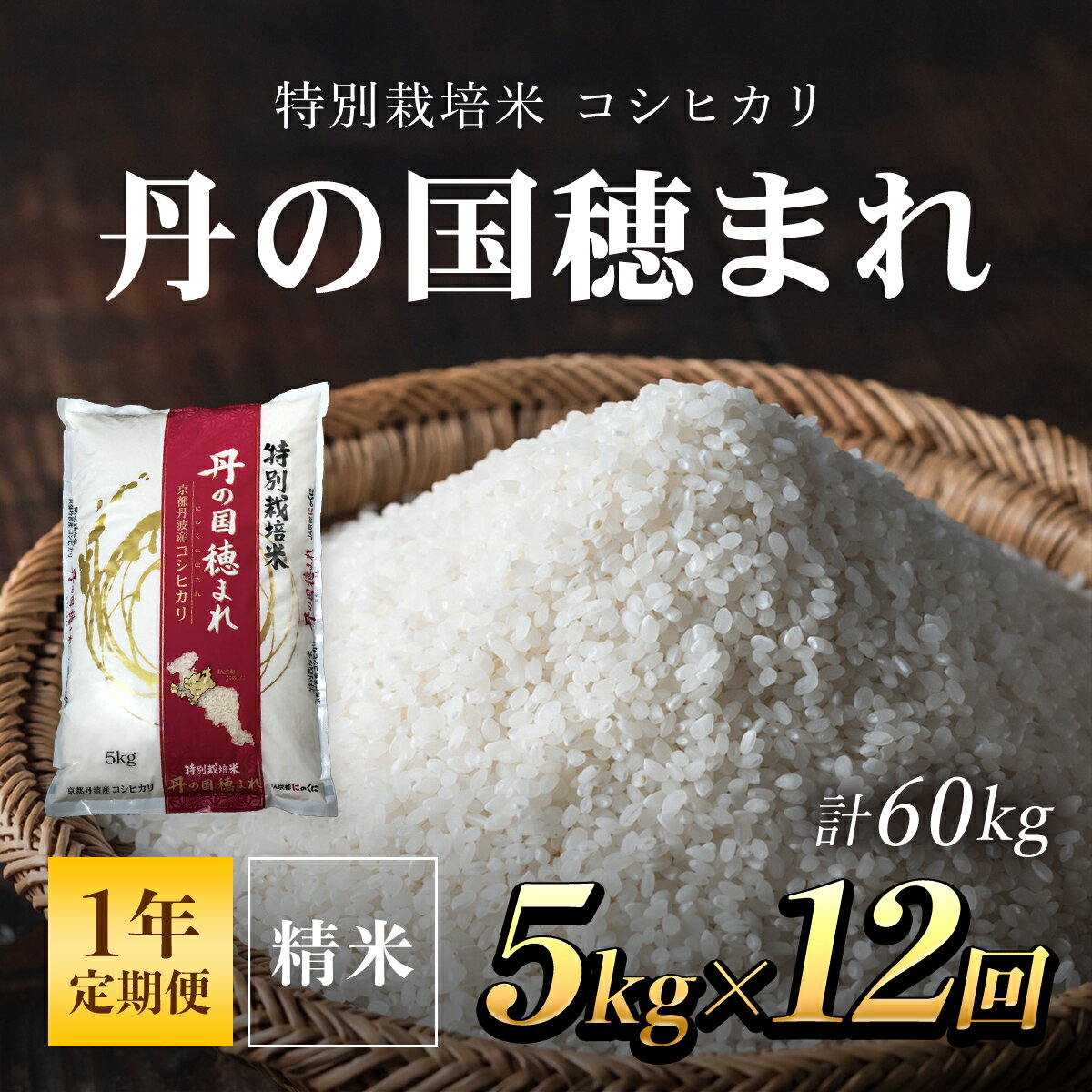 【ふるさと納税】 【1年定期便】特別栽培米 コシヒカリ 丹の