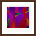 【ふるさと納税】【絵画】 ピエゾグラフ 「夜と丘」 額装サイズ 266mmx266mm 【 しかくいえ ピエゾグラフ 額入り 額縁付 アート インテリア 現代版...