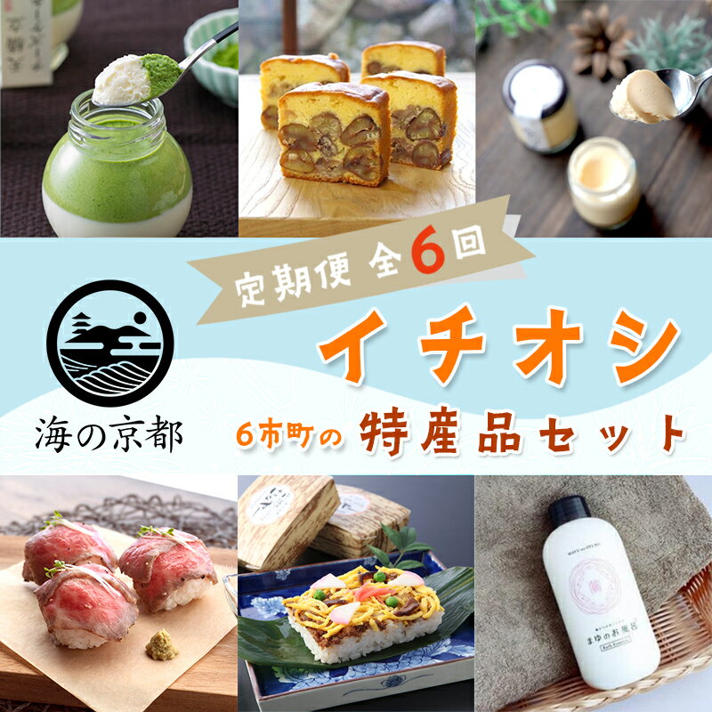 【ふるさと納税】【定期便 6回】海の京都 イチオシ 特産品セット 入浴剤 栗テリーヌ 天橋立チーズケーキ ローストビーフ バラ寿司 プリン イチ押し 毎月 京都 綾部