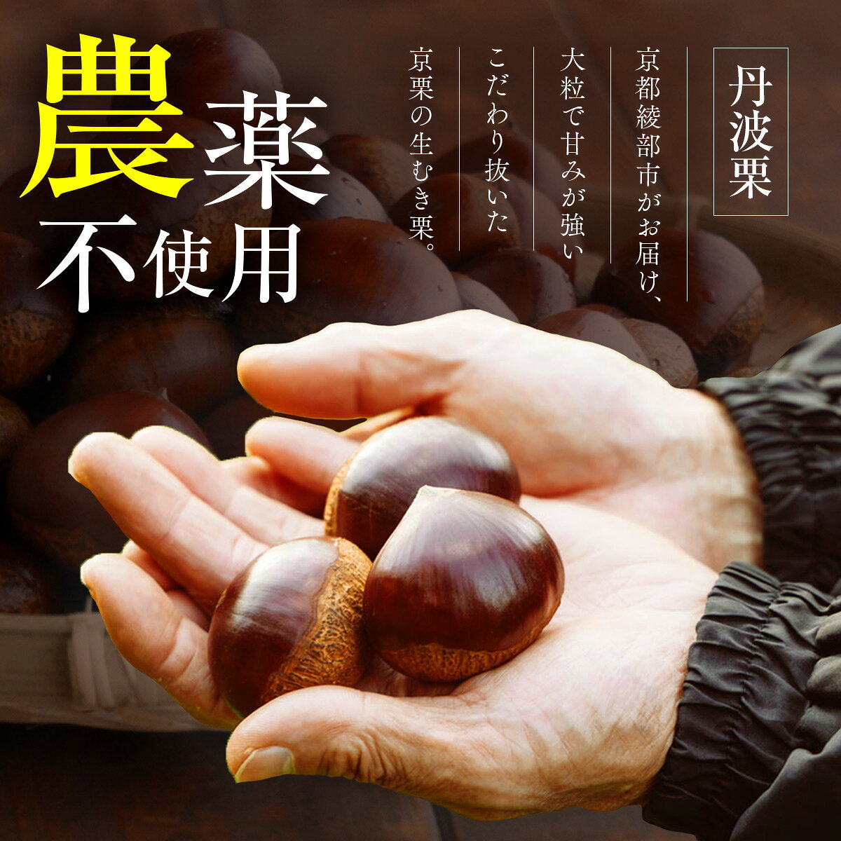 【ふるさと納税】【先行受付】 京栗 生むき栗 冷凍 1kg（250g×4袋） 11月中旬～発送 国産 丹波栗 くり 栗 京栗 生むき栗 むき栗 和栗 京の栗 国産 自然栽培 農家直送 無農薬 農薬不使用 果物 フルーツ スイーツ 季節限定 京都 京都産 綾部 綾部市 エル・ファーム大槻