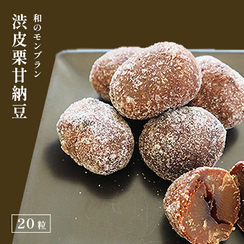 【ふるさと納税】渋皮栗甘納豆 20粒入り 【 栗菓子 丹波 渋皮栗 甘納豆 栗 くり 和菓子 栗納豆 プレゼント 贈り物 贈答 お茶請け スイーツ デザート 菓子 京都 綾部 】