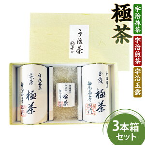 【ふるさと納税】宇治抹茶×宇治煎茶×宇治玉露 極茶 きわめちゃ 3本箱セット 送料無料 プレゼント 人気 宇治茶 抹茶 玉露 煎茶 缶入り 緑茶 お茶 高級 日本茶 専門店 お取り寄せ 京都 グリーンティー 茶 抹茶 仏事 法事 自宅用 贈り物 ギフト 贈答 進物 ご挨拶 箱入り AP07