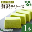 【ふるさと納税】挽きたて抹茶の贅沢テリーヌ (通常サイズ・1本) 抹茶テリーヌ 冷蔵 抹茶スイーツ 抹茶ケーキ テリーヌ 抹茶 チョコ スイーツ ケーキ お菓子 ギフト 洋菓子 送料無料【uj-HI003】【シェ・アガタ】