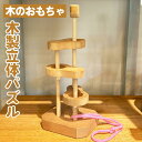 【ふるさと納税】\選べるサイズ/木製立体パズル (小)/(大) 親子で遊べる 知恵の輪 木のおもちゃ 知育 玩具 幼児 パズル 子ども 安心 ギフト プレゼント...