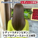 【ふるさと納税】レディースチャンピオンフルプロデュースコース2回券【レディース専用】クーポン チケット 利用券 ヘアケア 美容院 サロン