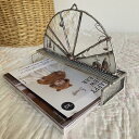 【ふるさと納税】レターホルダー<森の中の小さなチャペル ポストカードホルダー> | ガラス製 ステンドグラス ハガキ入れ レターラック 卓上 インテリア おしゃ...