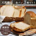 【ふるさと納税】天然酵母 食パン 3種 お試しセット 選べる 1回 3回/6回定期便《国産小麦 無添加 パン 詰め合わせ セット 朝食 京都》☆月間MVPふるさ...