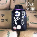 【ふるさと納税】【定期便】京都丹波米こしひかり(10kg×3