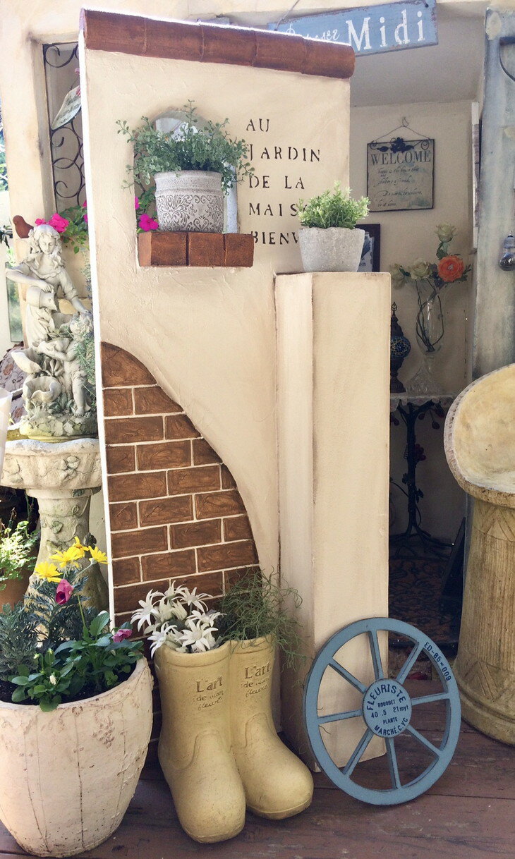 【ふるさと納税】<Moon Rabbit>スリムで狭い場所にも置ける瓦のレンガ塀 | エクステリア 庭 ガーデン 屋外 ガーデンファニチャー ☆月間MVPふるさと納税賞 第1号(2020年10月)・SDGs未来都市亀岡