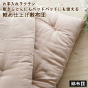 【ふるさと納税】\選べるサイズとカラー/【綿布団】お手入れラクチン 敷きふとんにもベッドパッドにも使える軽め仕上げ敷布団 シングル セミダブル ダブル クイーン...
