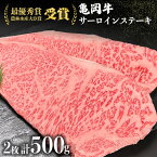 【ふるさと納税】＜亀岡牛専門店 木曽精肉店＞亀岡牛 サーロインステーキ 500g ※冷凍（冷蔵も指定可） ふるさと納税牛肉☆祝！亀岡牛 2023年最優秀賞（農林水産大臣賞）受賞【亀岡牛CP】