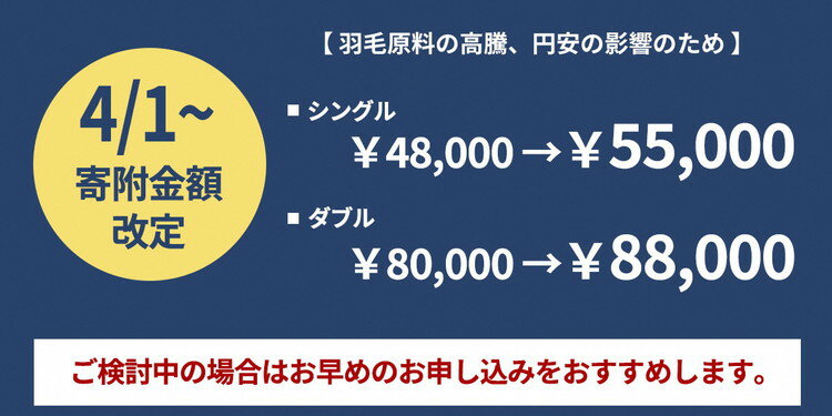 【ふるさと納税】【値上げ予定】【訳あり】＜京都金桝＞色柄お任せ 羽毛布団 掛け布団 ホワイトダウン85％ 《日本製 国産 寝具 布団 ダウンパワー350 コロナ支援 京都亀岡産 新生活》