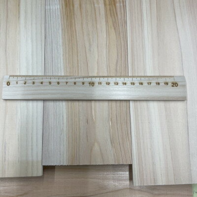 京都府産のヒノキから作った 木の定規 1枚 (20cm)
