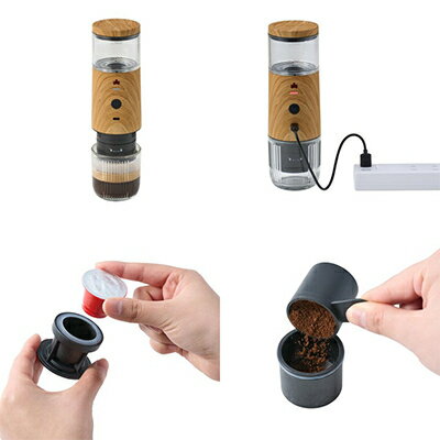 【ふるさと納税】野電 電動エスプレッソメーカー キャンプなどの屋外でもエスプレッソが楽しめる!　81210314【1664237】