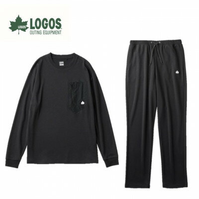 【ふるさと納税】LBL リカバリーウエア 冬用上下Mセット リカバリーパンツ+リカバリープルオーバー ブラック【1683580】