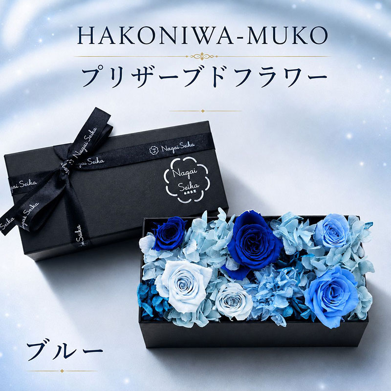HAKONIWA-MUKO ブルー系 プリザーブドフラワー