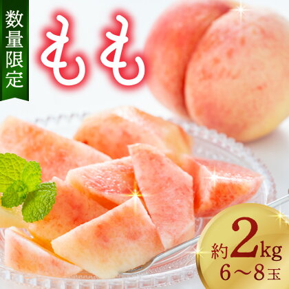 【先行予約／数量限定50】京都丹後産 桃 約2kg（6～8玉）（2024年7月下旬～発送） 歯ごたえのある かための桃 ふるさと 納税 桃 2kg ふるさと 納税 もも モモ ふるさと 納税 先行予約 期間限定 ふるさと 納税 フルーツ くだもの 果物