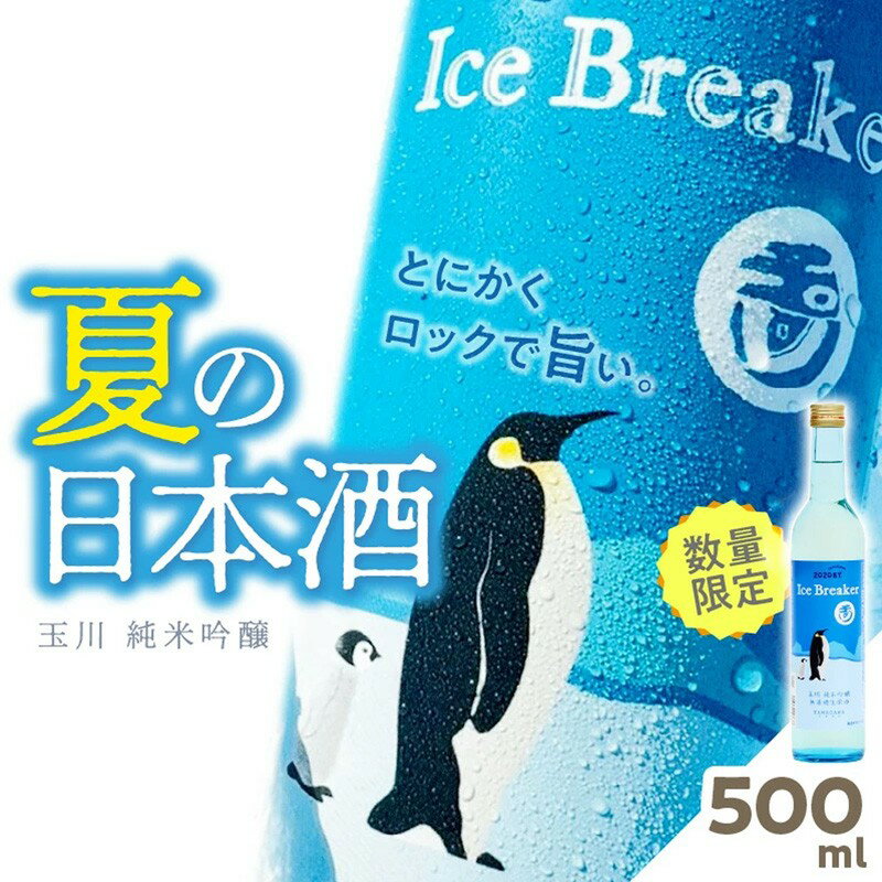 高評価★5.0 高レビュー★ なかなか手に入らない限定夏酒 [木下酒造]玉川 純米吟醸 Ice Breaker 500ml 1800ml 選べる 内容量 お酒 酒 酒好き 日本酒 ロック お祝い 誕生日 手土産 京都 地酒 数量限定 プレミアム お試し ふるさと納税 日本酒 アルコール