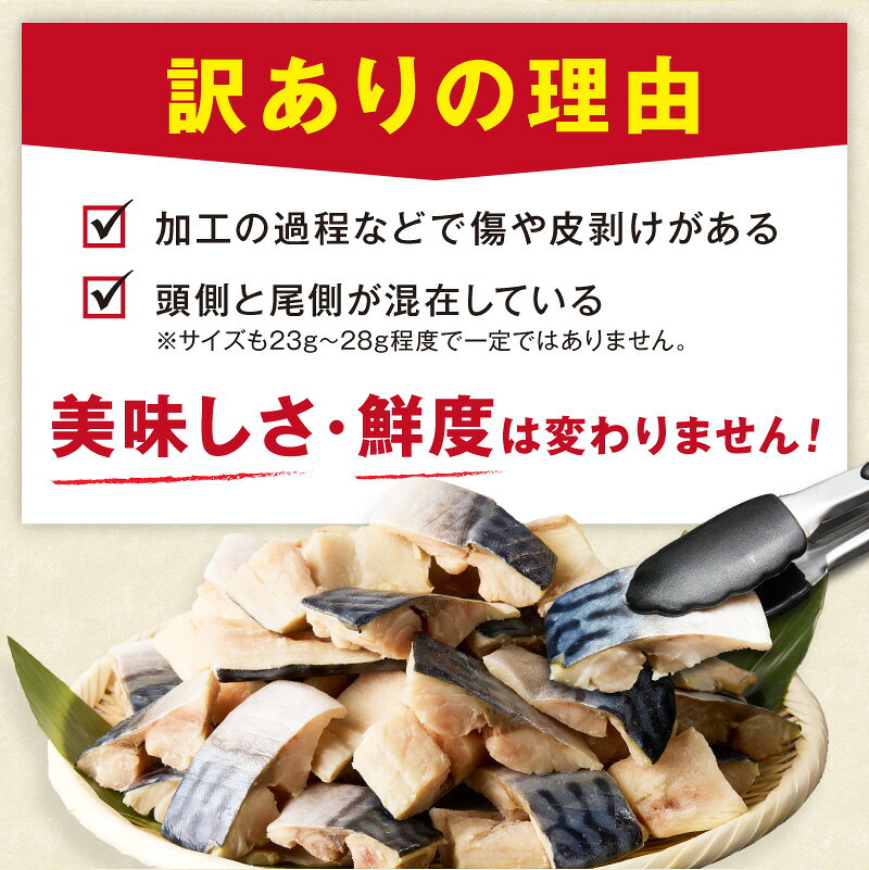 【ふるさと納税】生活応援★訳あり/サバ 骨取り★高評価4.91　魚屋の味付け骨取り 塩サバ 1パック(14切れ)～8パック(112切れ) 定期便 選べる 内容量 ふるさと納税 サバ さば フィレ 切り身 骨抜き 冷凍 鯖 骨なし ふるさと納税 鯖 骨取り ふるさと納税 訳あり 規格外 f262129-kyotango-10003617 京都府京丹後市 サンプル画像3