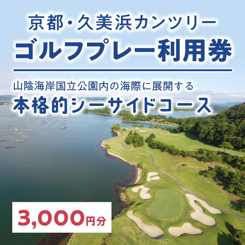 【ふるさと納税】海越えホールあり／京都 久美浜カンツリー ゴルフ プレー券 利用券 3,000円分 チケット ギフト ふるさと 納税 京都 京丹後 ゴルフ場 ごるふ ゴルフクラブ 送料無料