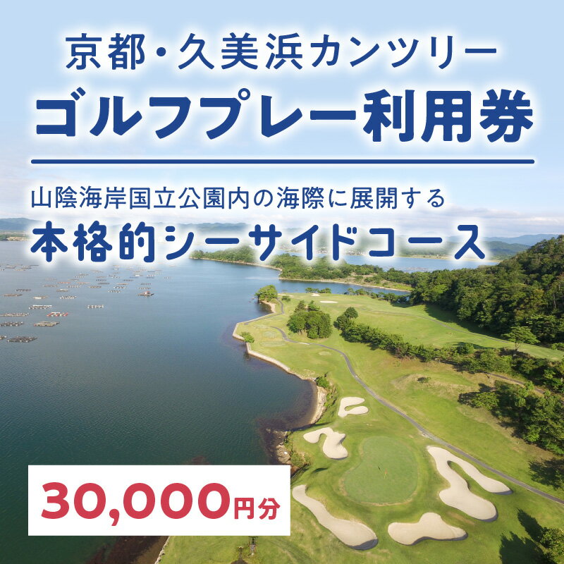 【ふるさと納税】海越えホールあり／京都 久美浜カンツリー ゴルフ プレー券 利用券 30,000円分 チケット ギフト ふるさと 納税 京都 京丹後 ゴルフ場 ごるふ ゴルフクラブ 送料無料