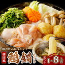 【ふるさと納税】京都・京丹後の若鶏と九条ネギの韓国風鶏鍋セット 単身用 1〜2人前 3〜4人前 パーティー用 国産 とり肉 若鶏 鶏もも つみれ 鶏鍋 九条ネギ...