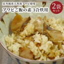 【ふるさと納税】アワビがたっぷり！アワビご飯の素　3合炊用　2袋セット 魚介類 魚介 アワビ 天然 3合 2袋 ご飯の素 黒アワビ 混ぜご飯 炊き込みご飯 たっぷり 冷凍 ふるさと 納税 あわび