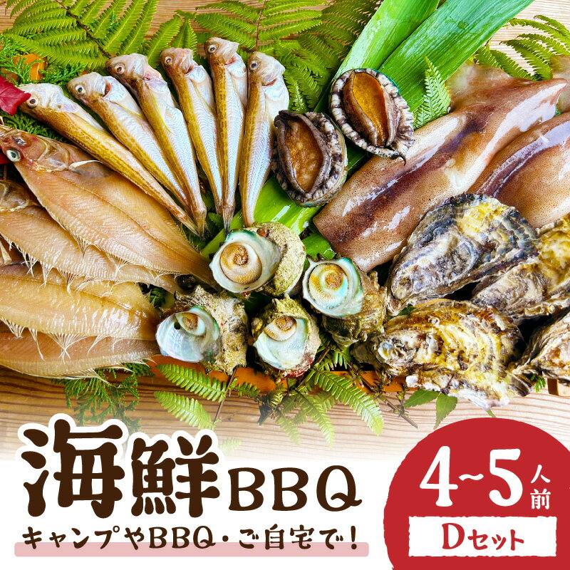 【ふるさと納税】大満足！京丹後・海鮮BBQ Dセット 贅沢ア