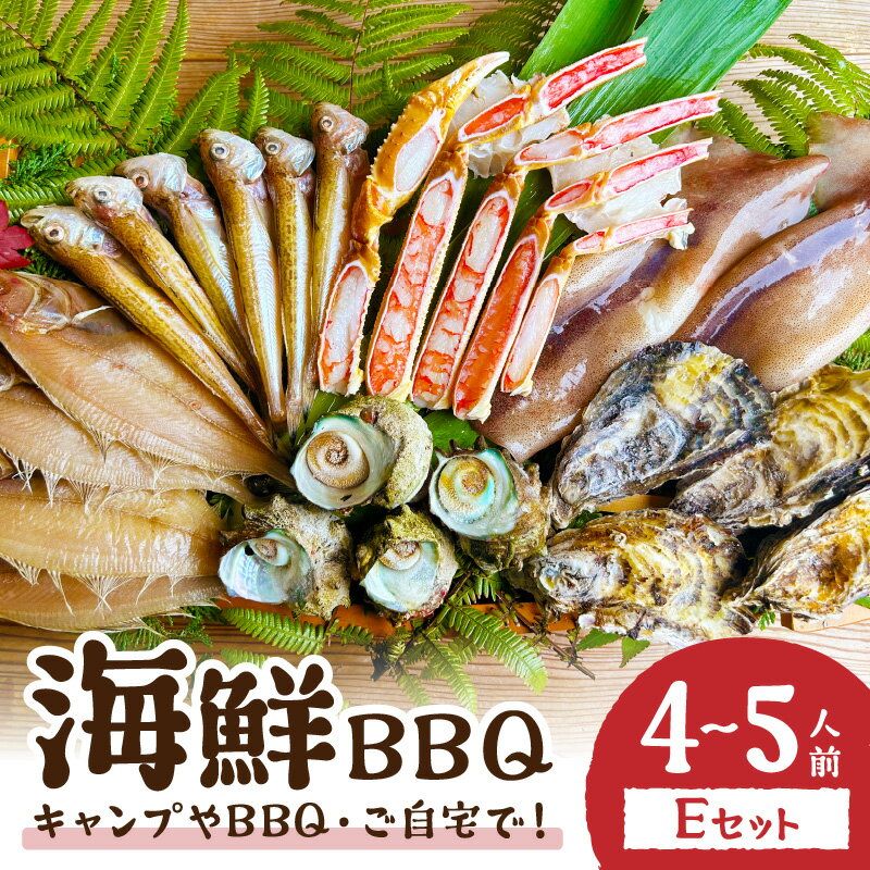 【ふるさと納税】大満足！京丹後・海鮮BBQ　Eセット 豪華盛