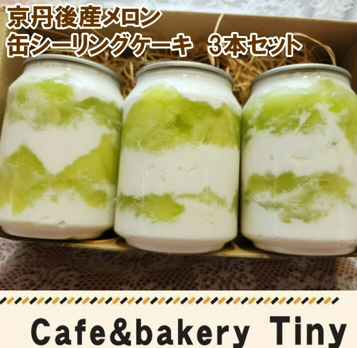 【ふるさと納税】SNS映え間違いなし！／【先行予約】京都・京丹後産メロンの缶シーリングケーキ　3本セット（2024年7月中旬〜発送） 3缶 スイーツ デザート メロン めろん 国産 ケーキ けーき ふるさと納税 スイーツ 果物 メロン ふるさと納税 おやつ デザートのサムネイル
