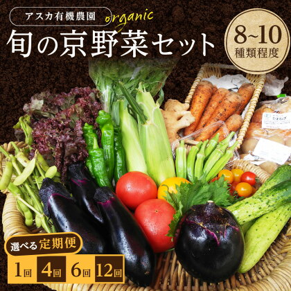 京の旬野菜セットS（栽培期間中農薬・化学肥料不使用）＜アスカ有機農園＞ 1回 4回 6回 12回 定期便 回数 選べる 野菜 京野菜 旬野菜 旬 セット 詰め合わせ 京都府 京丹後市 ふるさと納税 野菜 生産者応援 農家応援 送料無料