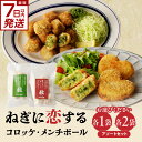 【ふるさと納税】 スピード発送あり!!ねぎに恋するコロッケ・メンチボール アソートセット 選べる内容量(アソート小・アソート大) 京野菜 山城ねぎ ねぎコロ コ...