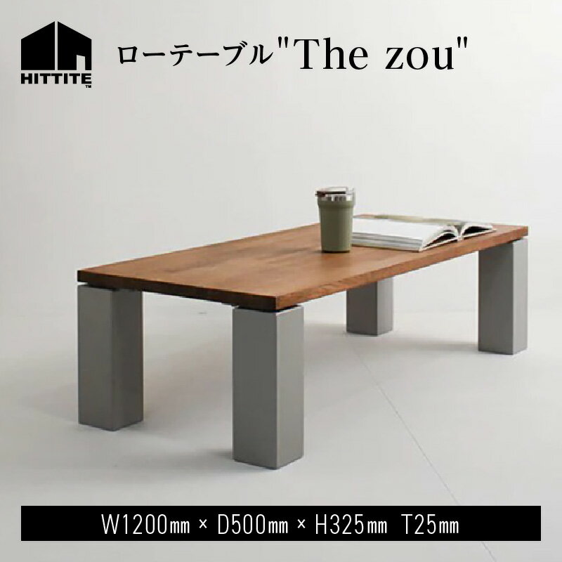 HITTITE のローテーブル "The zou"(W120cm×D50cm)アイアン 机 おしゃれ ヒッタイト