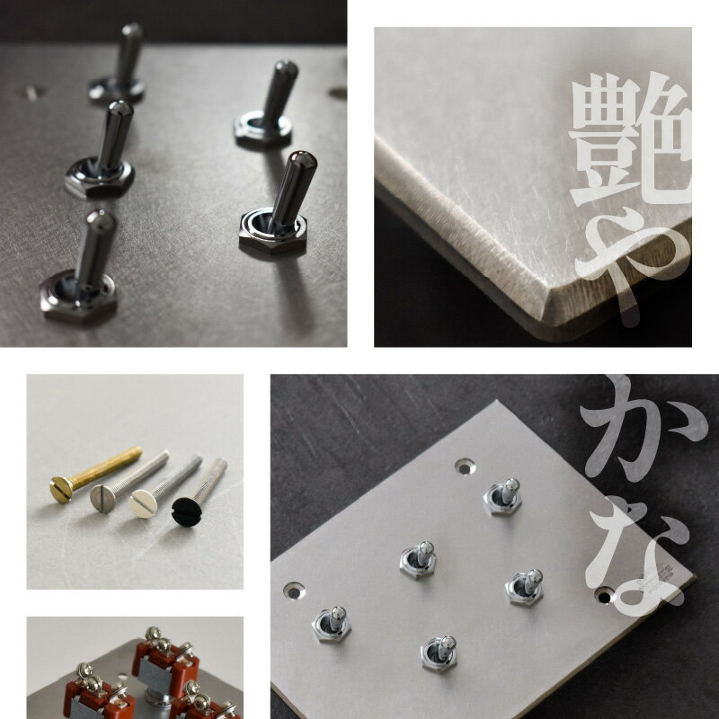 【ふるさと納税】 HITTITEのトグルスイッチJ（5口2列型・ステンレス） アイアン スイッチプレート スイッチ スタイリッシュ おしゃれ ヒッタイト