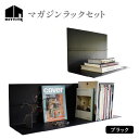 【ふるさと納税】《レビューキャンペーン》 HITTITE のマガジンラックセット ・ブラック 本 ラック ミニマル スタイリッシュ おしゃれ ヒッタイト