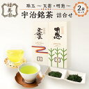 【ふるさと納税】 福寿園 珠玉 宇治銘茶詰合せ(天雲・明恵) 京都 宇治茶 茶葉 2種セット 木箱入り