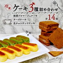 【ふるさと納税】2種類のチーズケーキと生チョコケーキのよくばりボックス【配送不可地域:離島】【1209088】