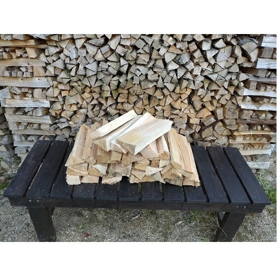 【ふるさと納税】【アウトドア〜キャンプ・BBQに!〜】薪(針葉樹)約6kg25cm 【薪・キャンプ・アウトドア用品】
