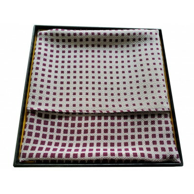 【ふるさと納税】正絹ちりめん友禅風呂敷 マチルダ 紫【1550402】