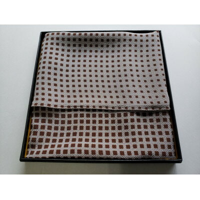 【ふるさと納税】正絹ちりめん友禅風呂敷 マチルダ 茶【1550407】