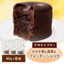【ふるさと納税】クッチーニのフォンダンショコラ カカオ香る濃厚なチョコレートが特徴の手作りショコラ 6個入り【配送不可地域:離島】【1550991】