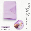 【ふるさと納税】正絹ちりめん友禅ふくさ ぼかし 浅紫(藤色)【1568019】