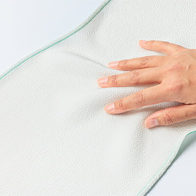 【ふるさと納税】丹後ちりめん「ちりめん美人」シルクボディタオル グリーン　肌に優しいシルク100%　京都与謝野町より【1605751】